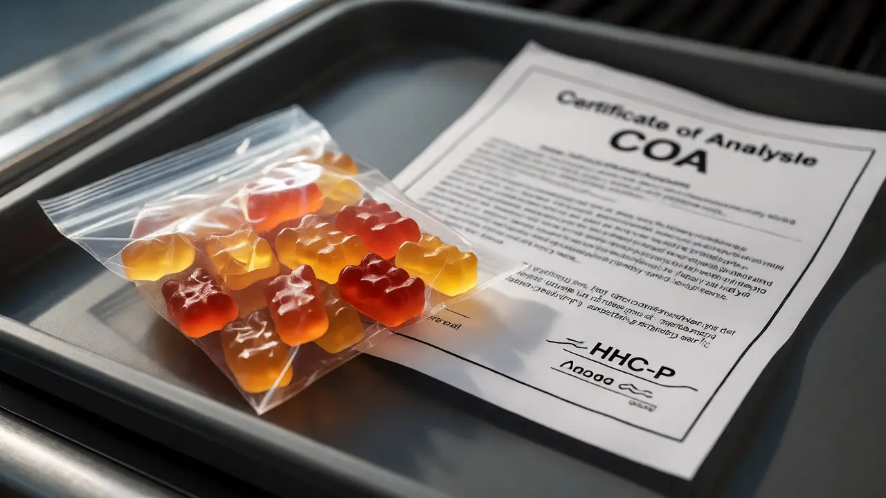 Bližší pohled na edibles a certifikát analýzy na bezpečnostním páse
