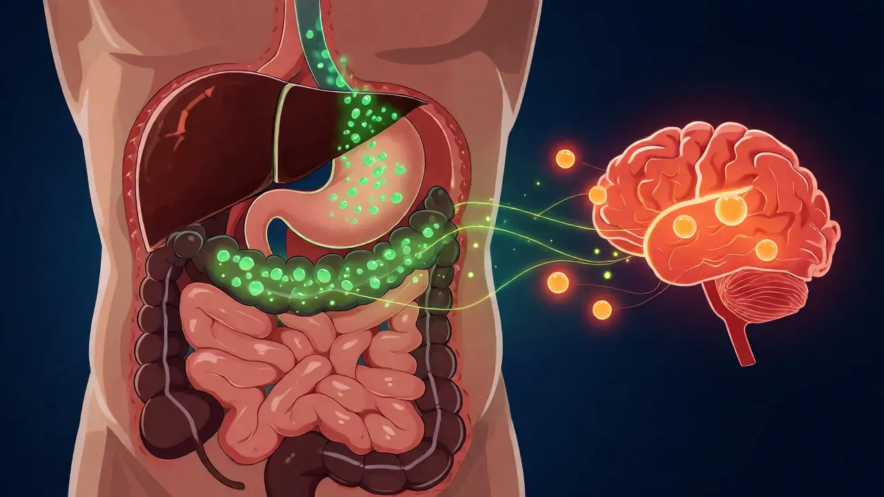 Ilustrace metabolického procesu přeměny THC v játrech na silnější účinnou látku.